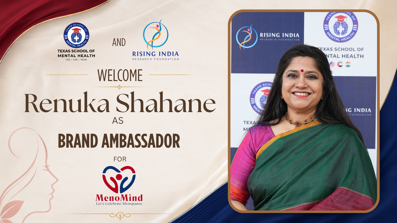 Renuka Shahane - MenoMind Brand Ambassador